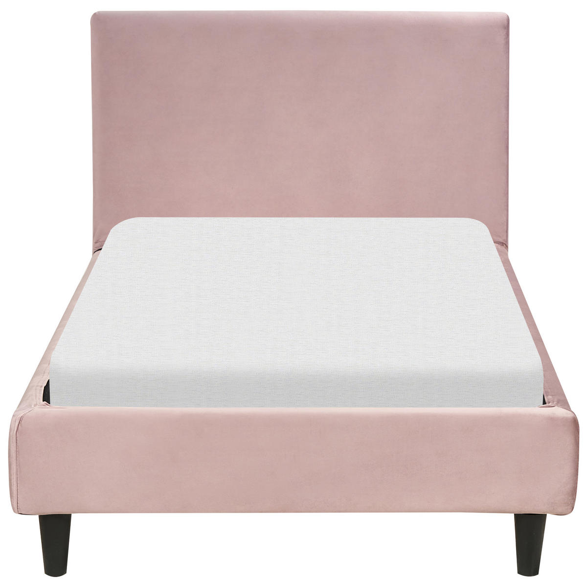 POLSTERBETT 90/200cm Rosa Fitou - Pink, Textil (90/200cm) - Beliani