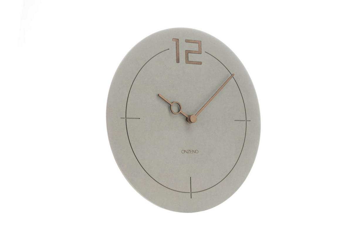 WANDUHR Design Grau 29/29 cm - Grau, Holzwerkstoff (0.42/29/1cm) - ONZENO