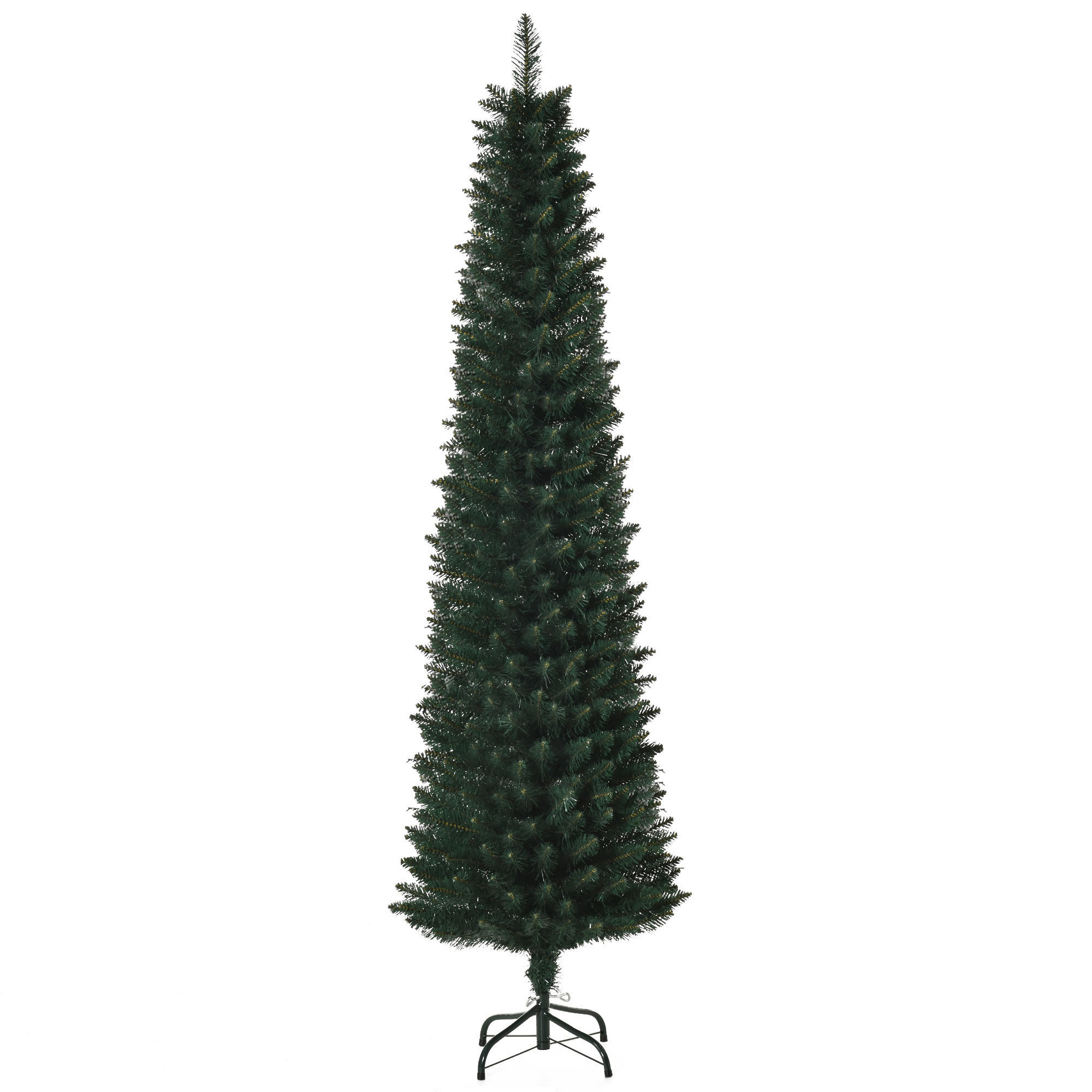 WEIHNACHTSBAUM 180 cm, stabile Basis, Grün - Grün, Kunststoff (180cm) - HOMCOM