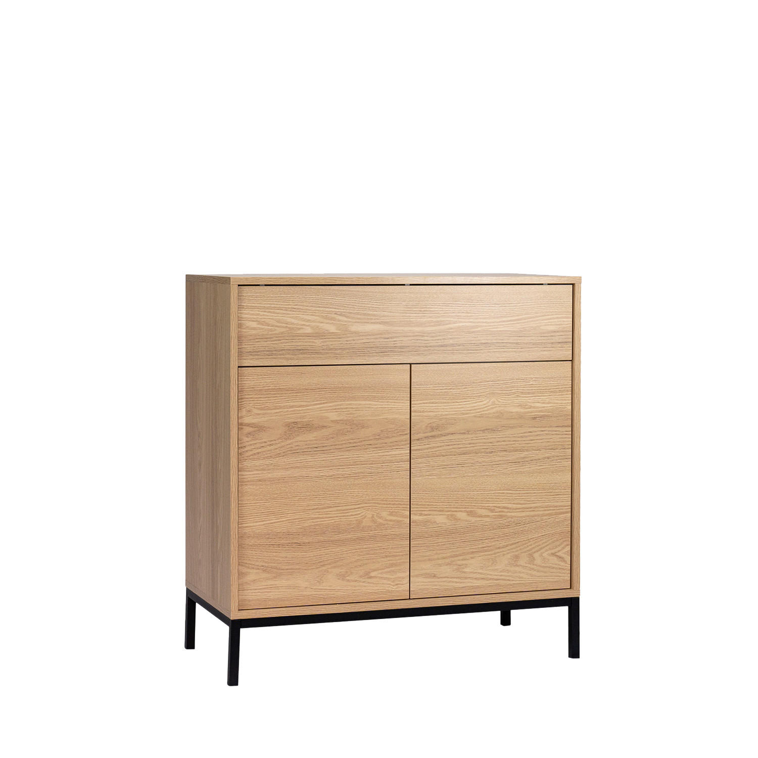 KOMMODE Remi Natürlich 80 cm x 85 cm - Naturfarben, Holzwerkstoff (80/85/40cm) - Klast Home