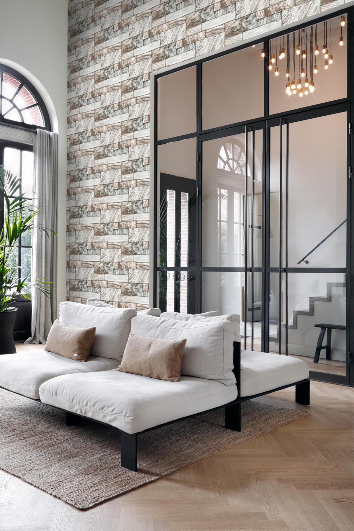 TAPETE Marmor-Optik 53 cm x 10.05 m - Braun, Papier (53/1000cm) - Origin Wallcoverings