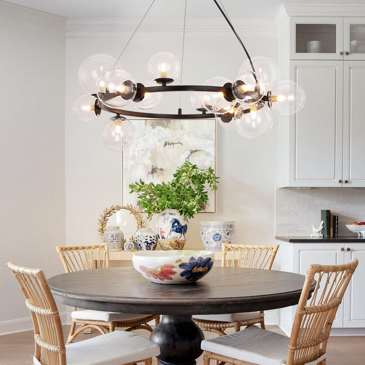 PENDELLEUCHTE Oliver 80/79.5/171 cm - Transparent, Metall (80/79.5/171cm) - ZMH