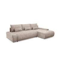 ECKSOFA Ivana 3 Sitzplätze Taupe - Taupe, Holz (265/172cm) - Petits-meubles