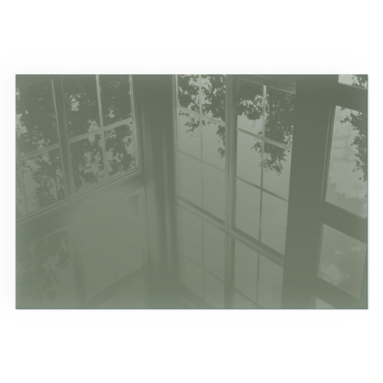 GLASPLATTE für Kamin 60x40 cm - Grün, Glas (60/40/0.4cm) - TULUP