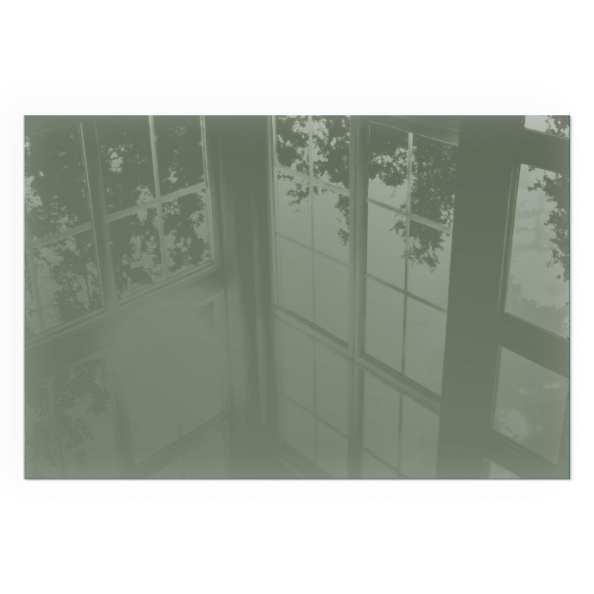 GLASPLATTE für Kamin 60x40 cm - Grün, Glas (60/40/0.4cm) - TULUP