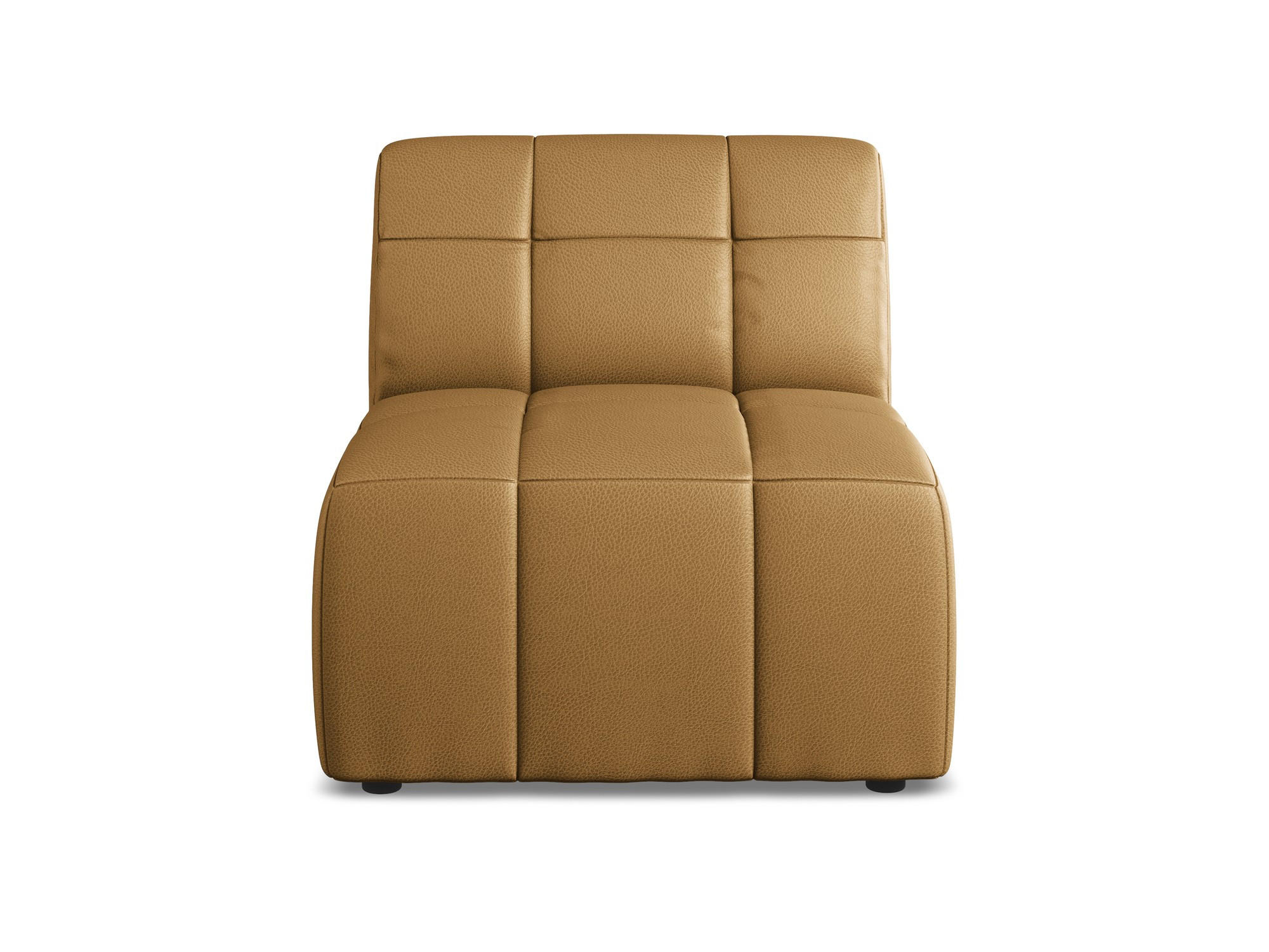 SOFAELEMENT Kunstleder Braun - Cognac/Schwarz, Holzwerkstoff/Kunststoff (75/77/90cm) - Makamii
