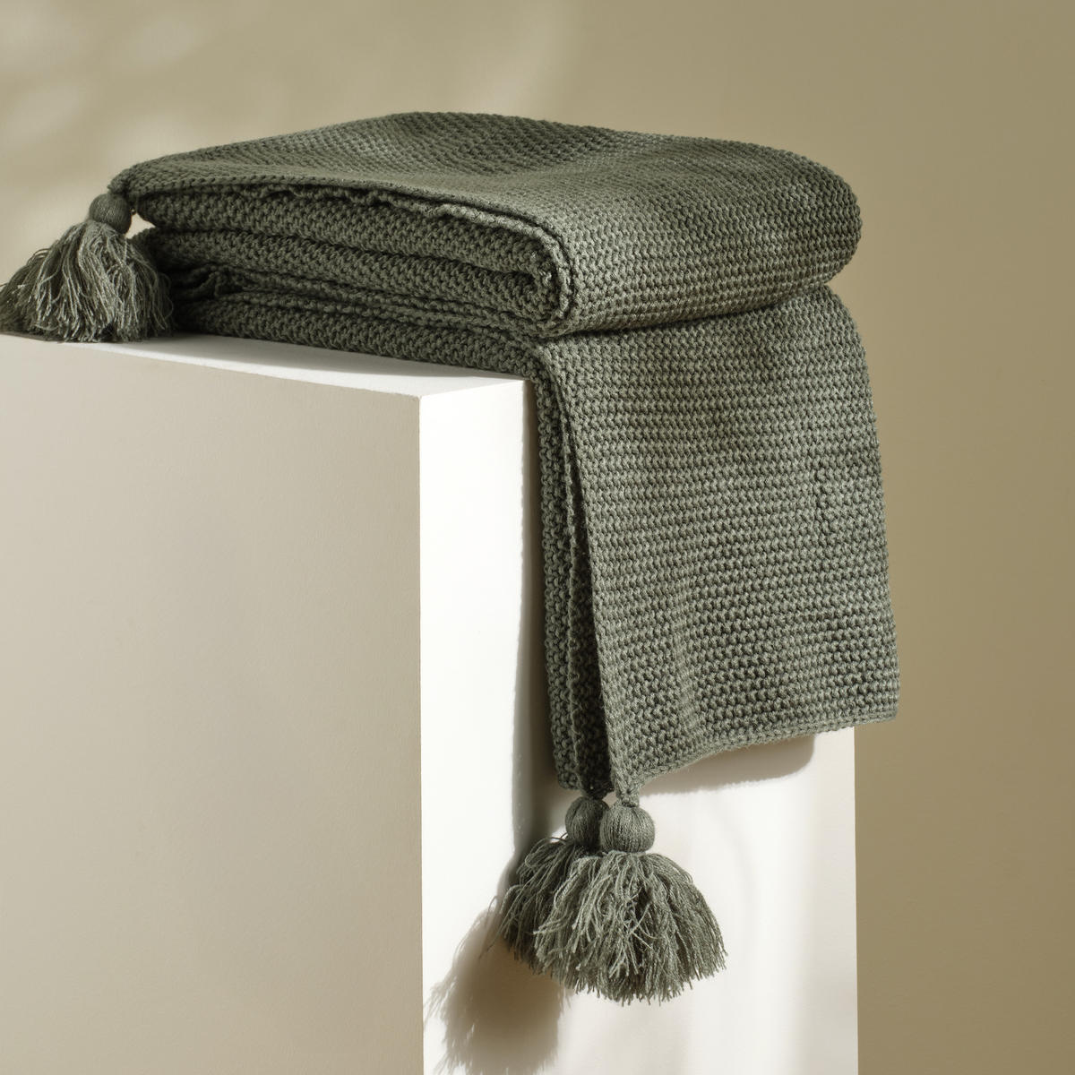 DECKE Zoltane - Dunkelgrün, Textil (130/170cm) - home&you