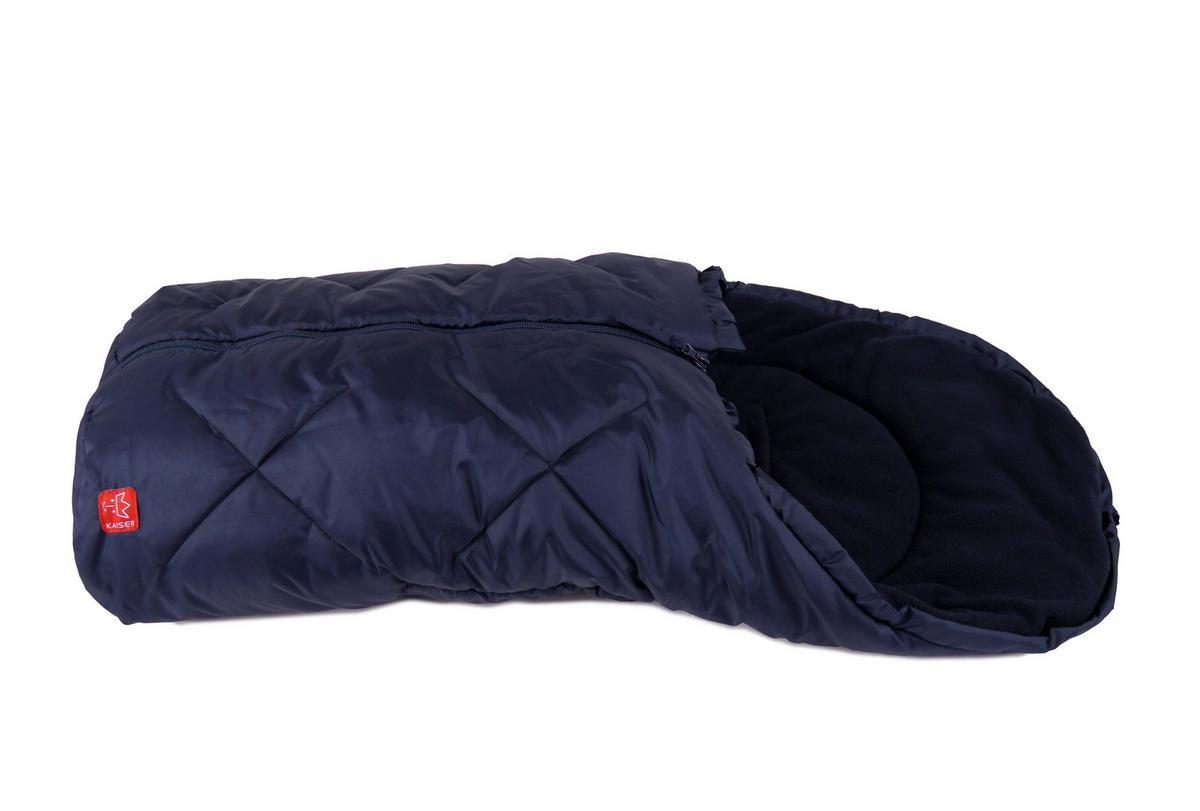 BABYSCHALENFUSSSACK Moo, navy - Dunkelblau, Textil (40/4/80cm) - Kaiserbaby