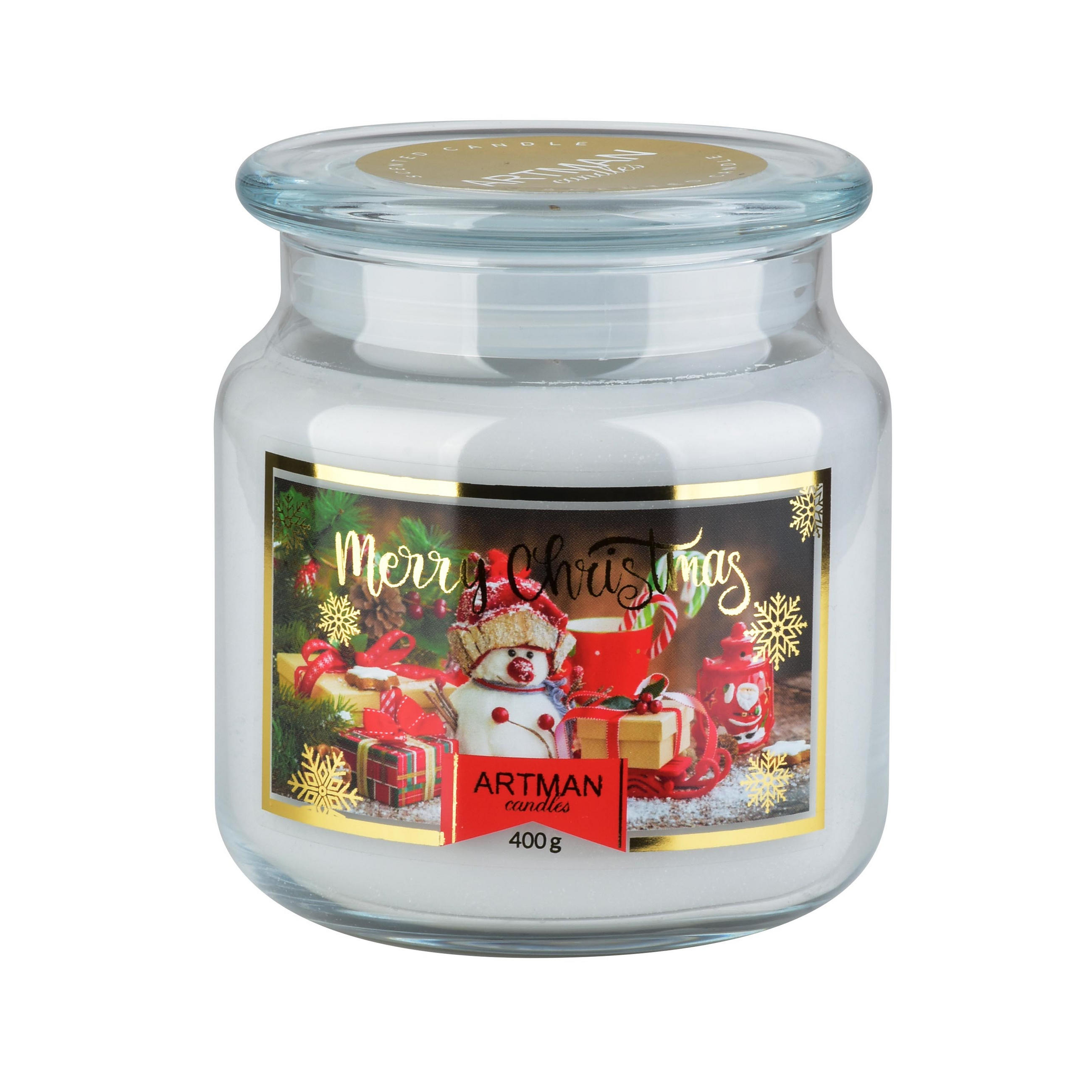 KERZE Artman Grau 10/10/11 cm Glas - Grau, Glas (11cm) - Mondex