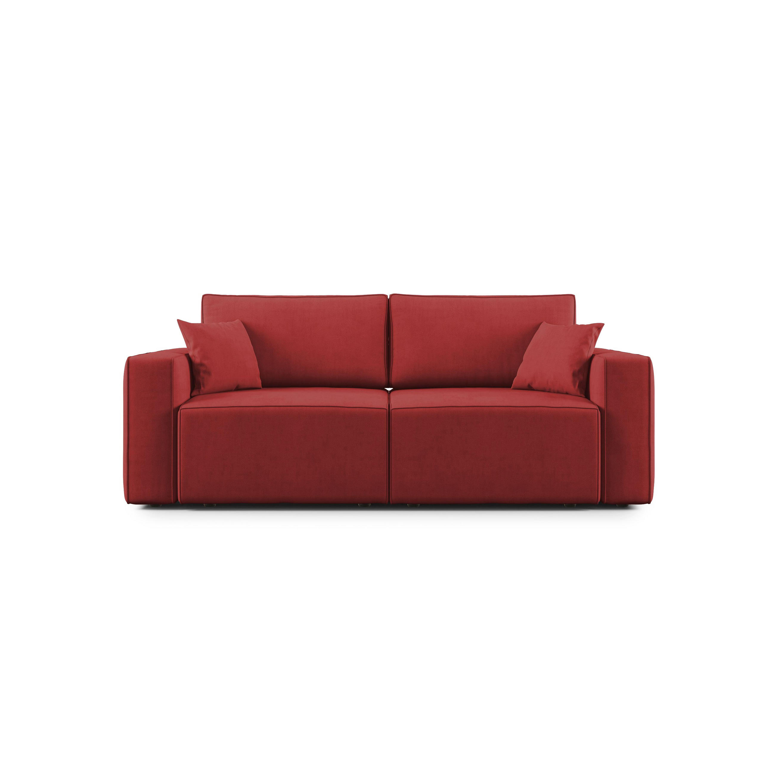 LINEARSOFA Morfeo - Rot, Textil (180/86/99cm) - Divani.store