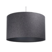 HÄNGELEUCHTE Grau 50/30 cm - Schwarz/Grau, Kunststoff (50/0.6/30cm) - ONZENO
