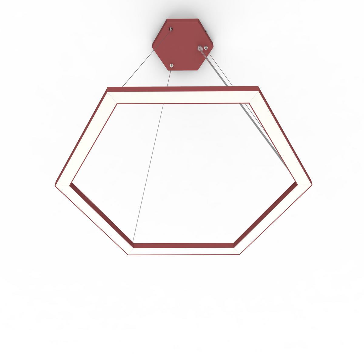 LED-HÄNGELEUCHTE - Rot, Metall (1.6/100/60cm) - Lumicom