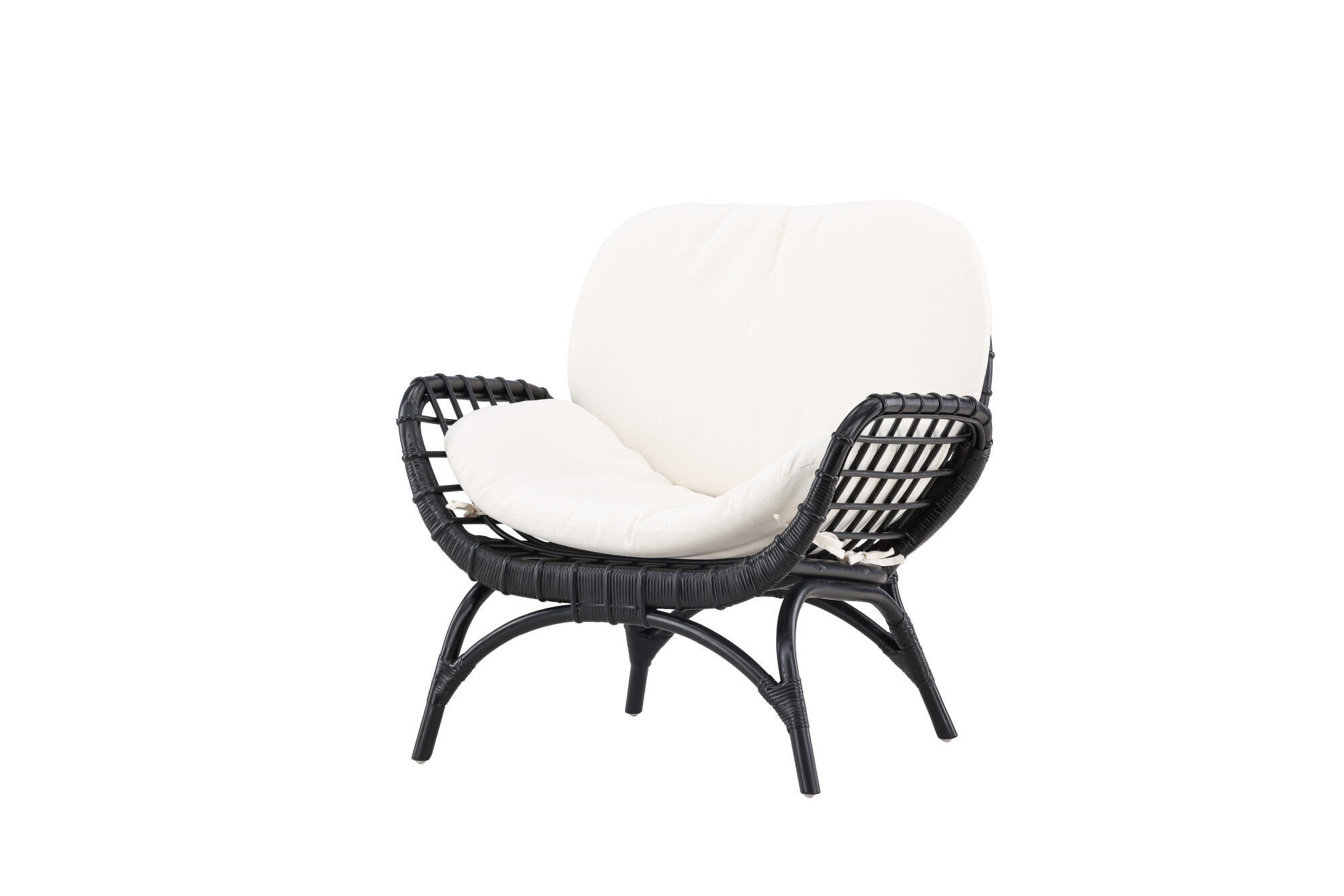 GARTENSESSEL MOANA Schwarz 80x67x75 cm - Schwarz, Textil (80/75/67cm) - FURNLUX