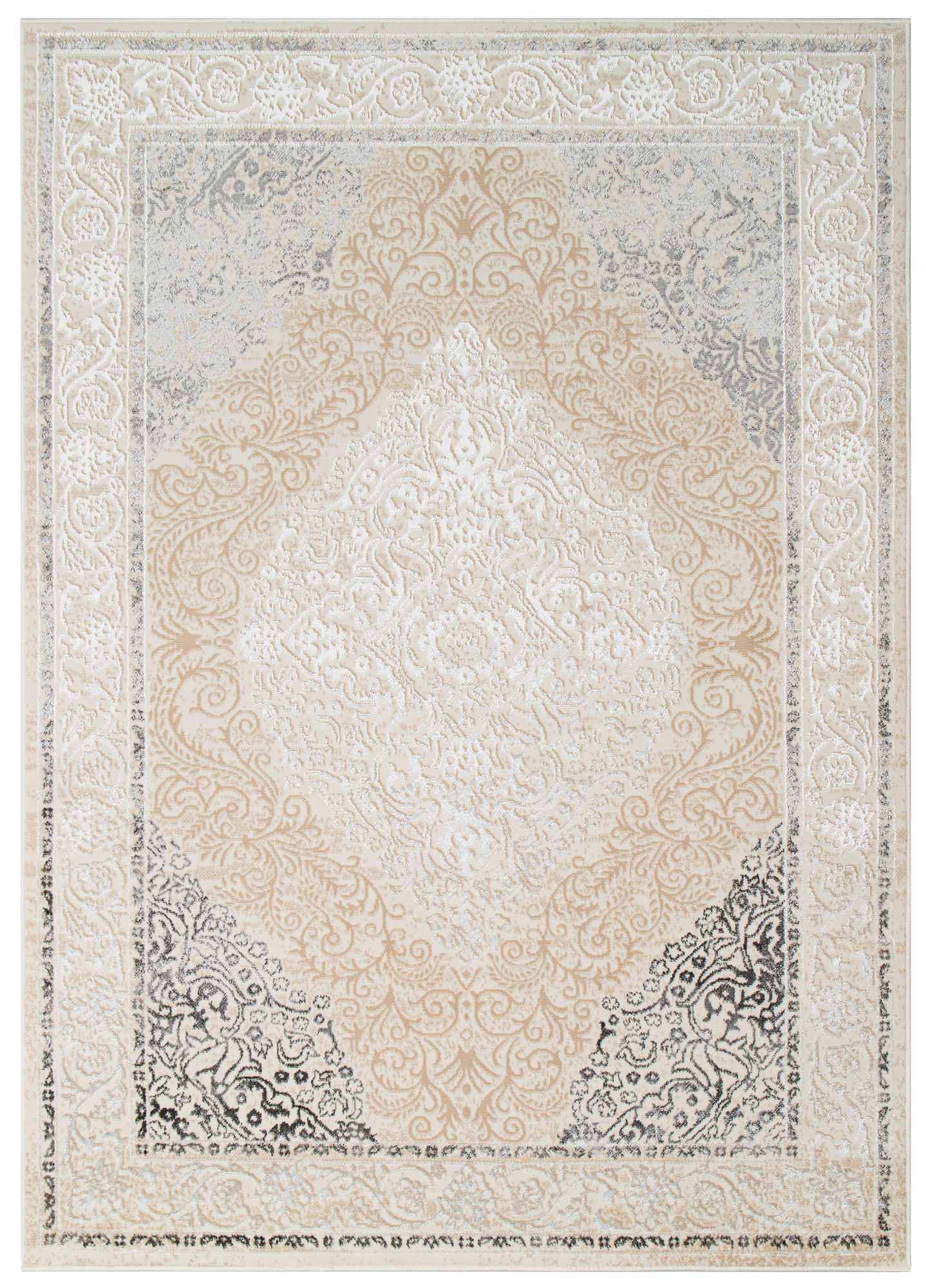Tapiso Teppich Creme 160x220 cm