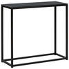 KONSOLENTISCH schwarz Delano - Schwarz, Glas (30/80/76cm) - Beliani