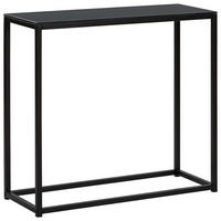 KONSOLENTISCH schwarz Delano - Schwarz, Glas (30/80/76cm) - Beliani