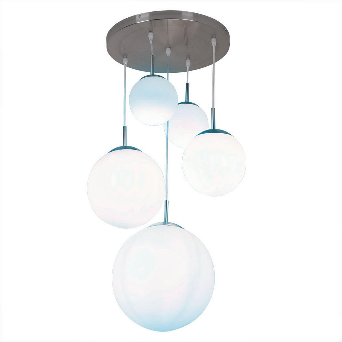 LED HÄNGELEUCHTE Balla Weiß - Weiß, Glas (50/45/90cm) - Globo Lighting