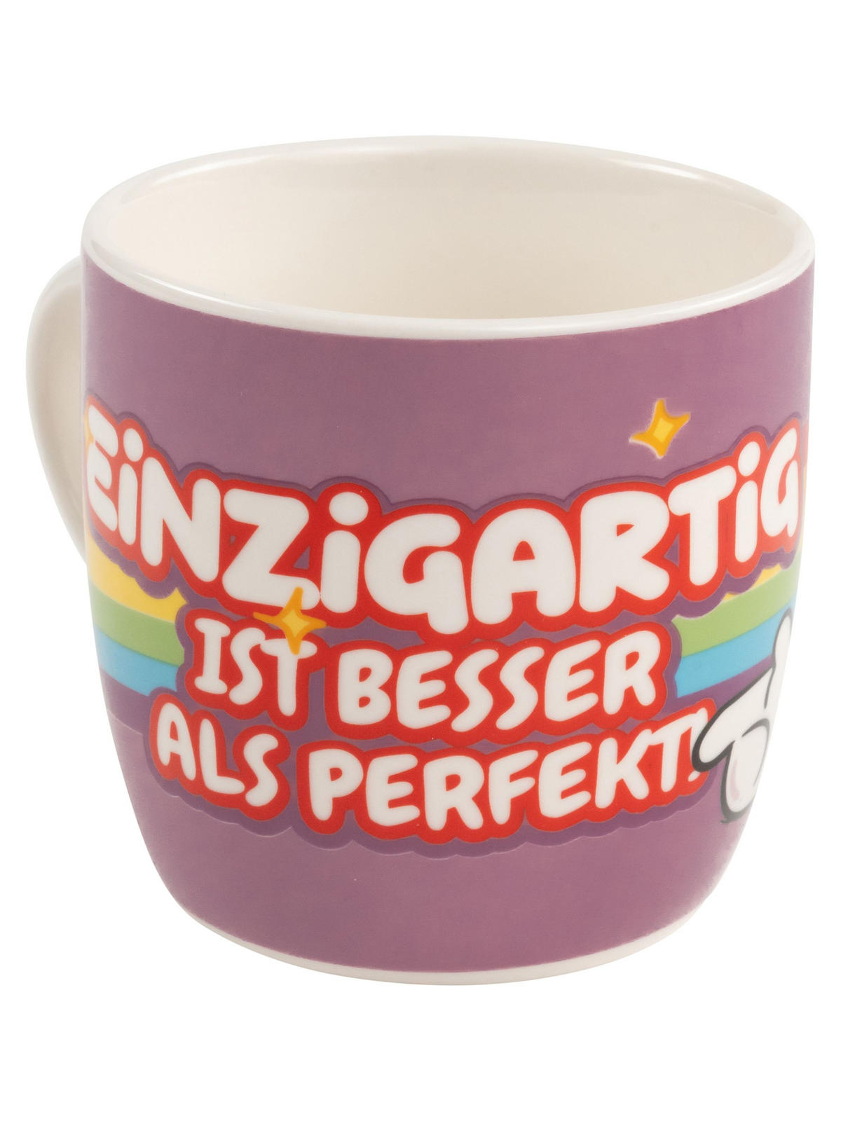 FRÜHSTÜCKSSET Pummel & Friends Pummeleinhorn Rainbow Mehrfarbig 3-teilig - Multicolor, Keramik (23.8/11.2/23.3cm) - United Labels