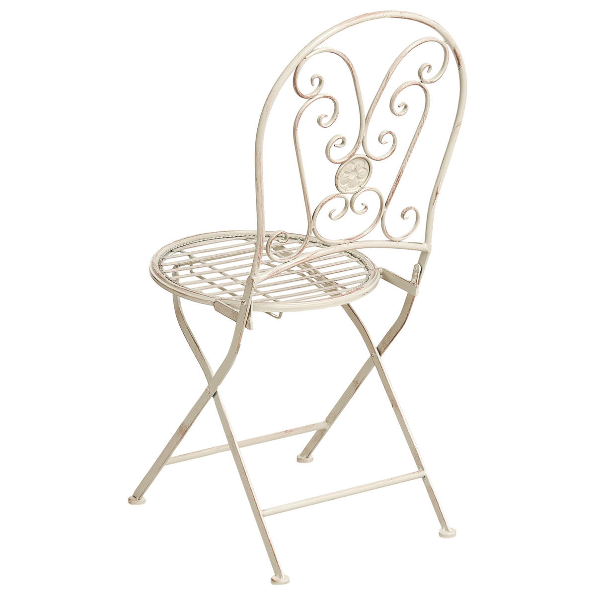 GARTENSTUHL 2er-Set Hellbeige Coggia - Beige, Metall (40/95/47cm) - Beliani