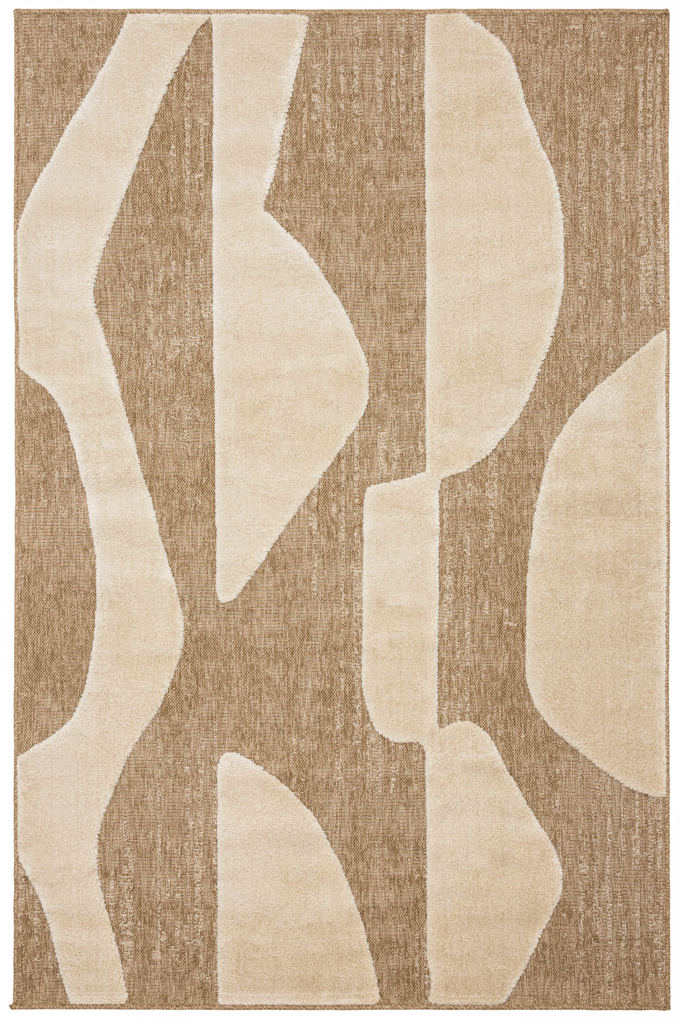 TEPPICH mit Juteoptik weißem grafischem Palma 80x150 cm - Weiß, Textil (80/150cm) - Nazar Rugs