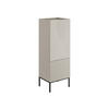 KOMMODE Como 50 2D - Kaschmir/Schwarz, Holzwerkstoff/Metall (50/140/42cm) - MIRJAN24