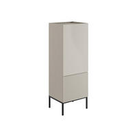 KOMMODE Como 50 2D - Kaschmir/Schwarz, Holzwerkstoff/Metall (50/140/42cm) - MIRJAN24