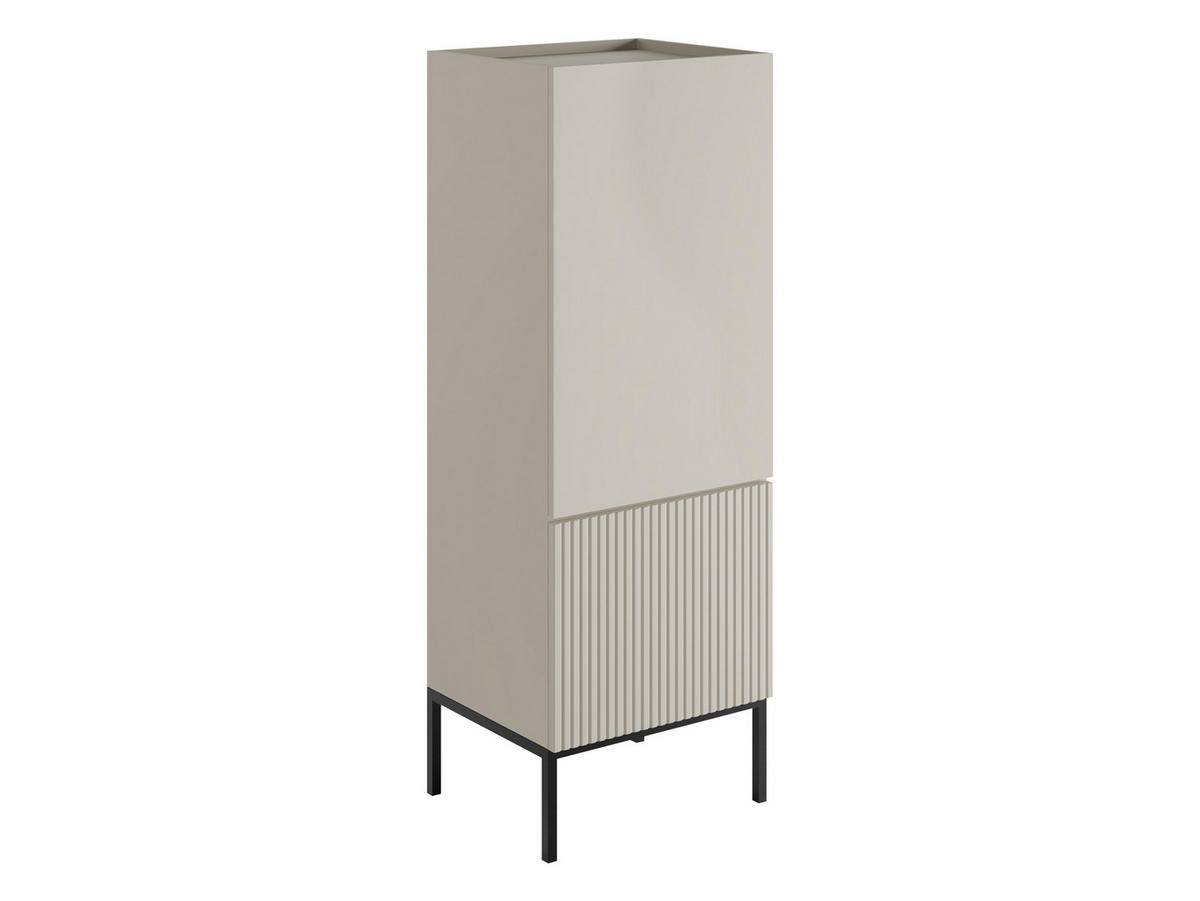 KOMMODE Como 50 2D - Kaschmir/Schwarz, Holzwerkstoff/Metall (50/140/42cm) - MIRJAN24