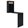 WANDKLAPPTISCH Kläppen - Schwarz, Holzwerkstoff (50/156/91.5cm) - [en.casa]