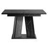 ESSTISCH ausziehbar Doha - Schwarz, Holzwerkstoff (80/120/75cm) - MIRJAN24