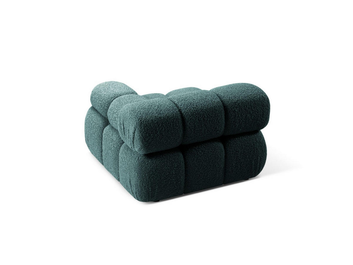 MODUL rechts Bellis aus Boucle petrol - Petrol, Textil (94/70/94cm) - Micadoni