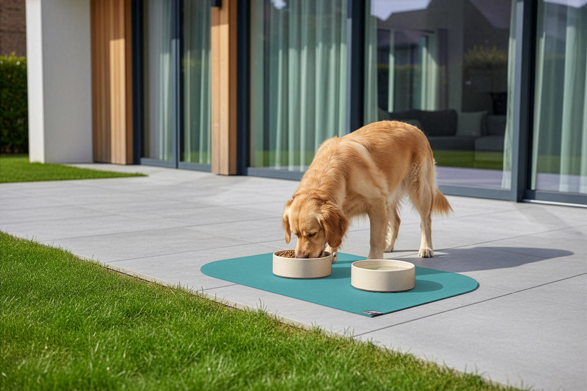 NAPFUNTERLAGE, Öko-Tex, Blattform Petrol 60 x 90 cm - Petrol, Textil (90/60cm) - SANOZOO