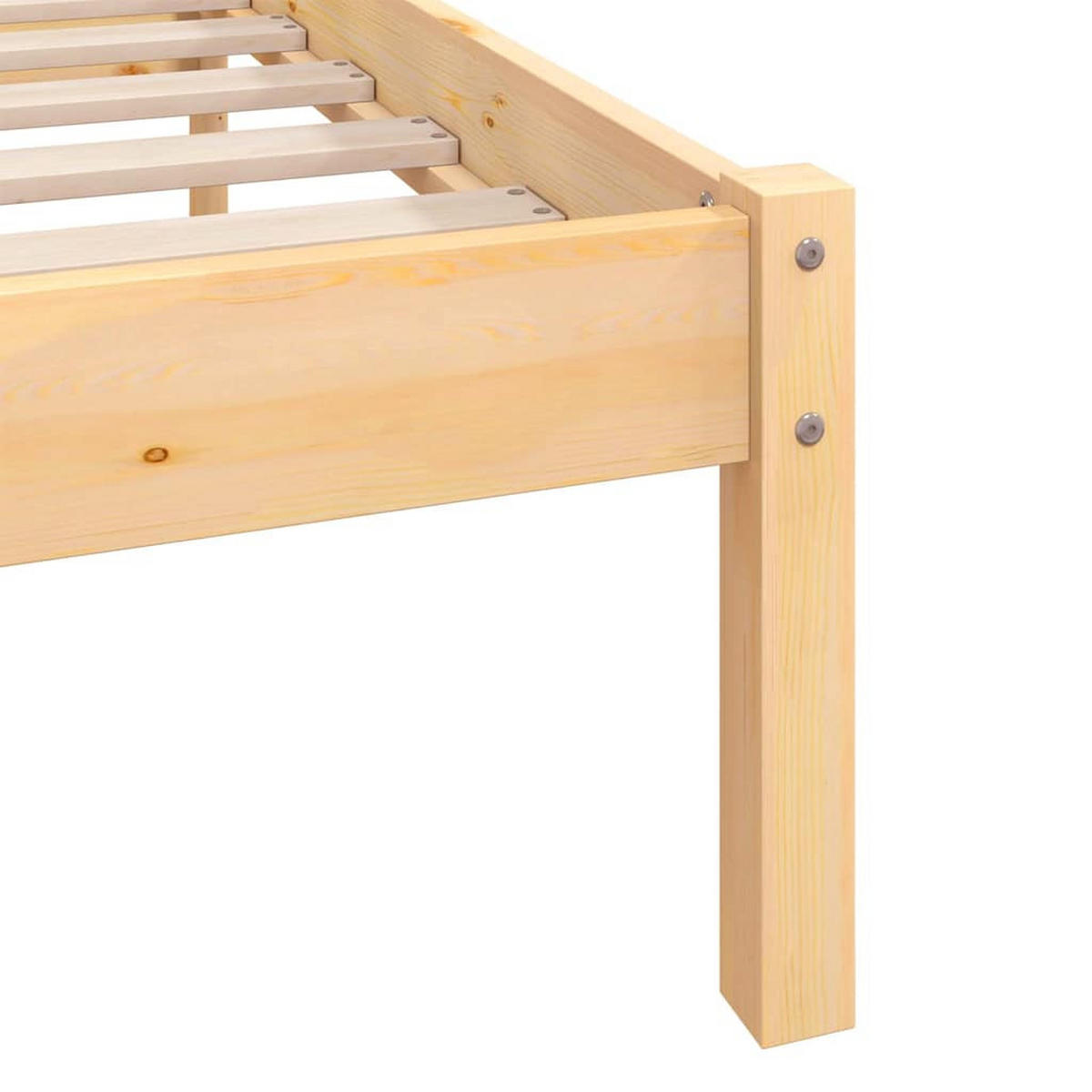 MASSIVHOLZBETT Kiefer 180/200 Cm - Braun, Holz (180/200cm) - vidaXL