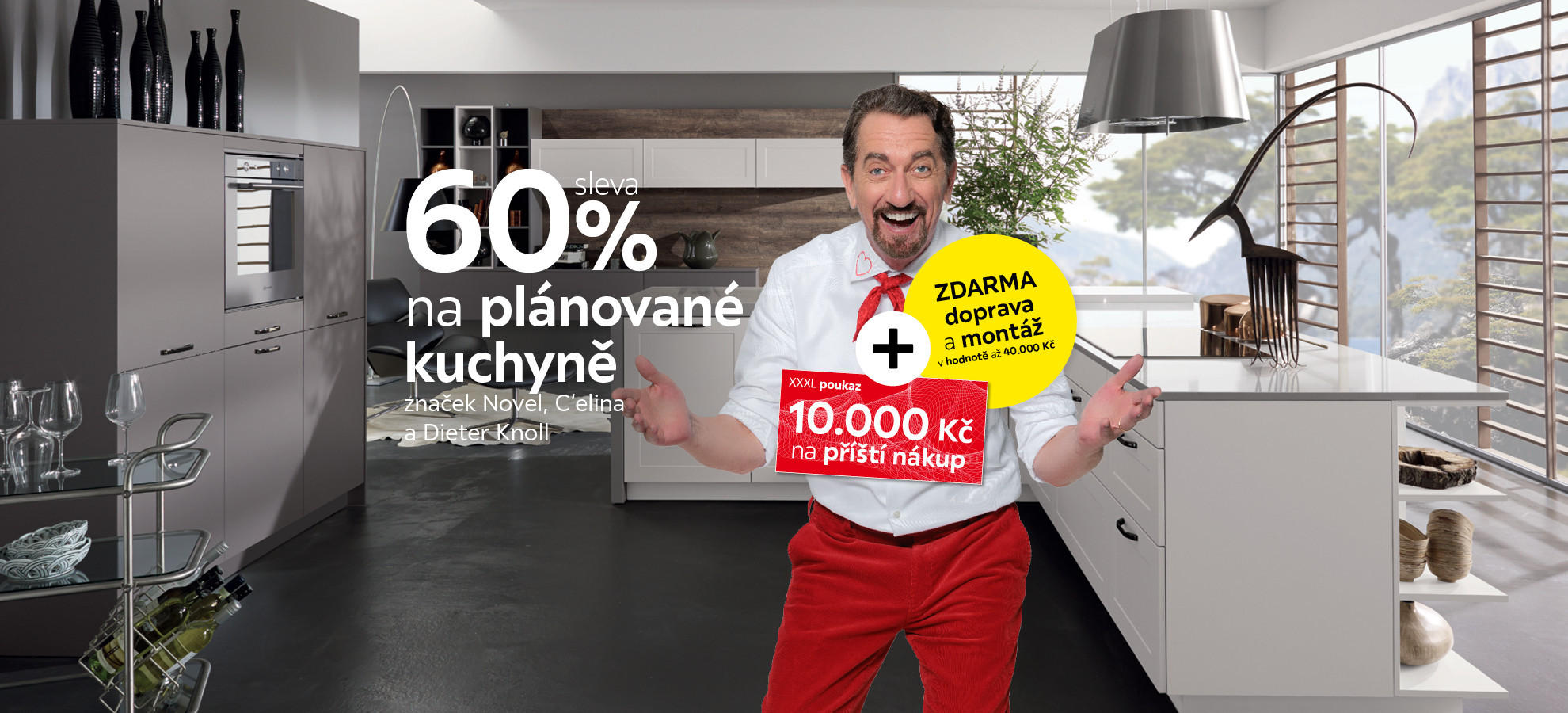 60 % na plánované kuchyně