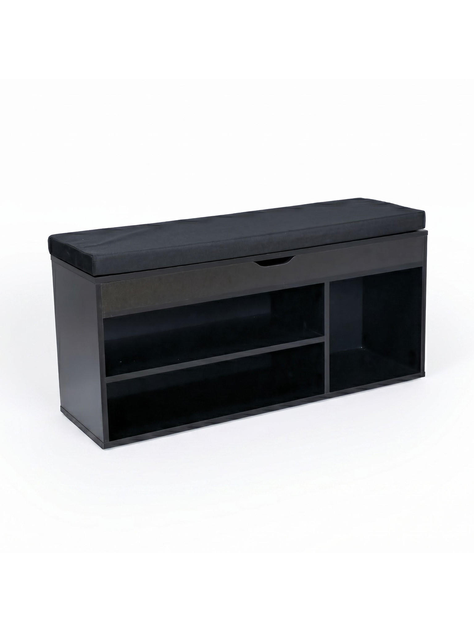 Kadima Design Garderobenbank Schwarz 104x51x32 cm