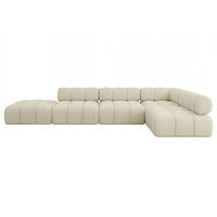 ECKSOFA modulares Sofa Favio-L2 - 380x190x70 cm Beige Bouclé - Beige, Holzwerkstoff/Textil (380/190cm) - ALTDECOR