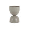BLUMENTOPF Tonar Grau Ø25.5/39 cm - Grau, Metall (39cm) - Present Time