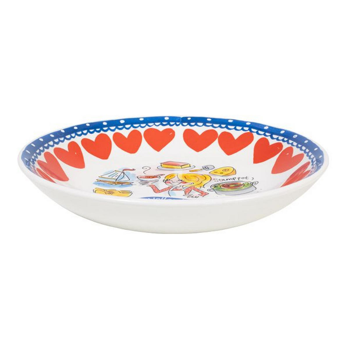 TIEFER TELLER Holland in Bunt - 23cm - Multicolor, Keramik (24/24/4.3cm) - Blond Amsterdam