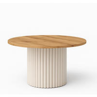 TISCH Kaschmir Riko Rundes Tischblatt Sonoma Eiche 75 cm - Braun, Holzwerkstoff (75/75/42cm) - Sepro Meble