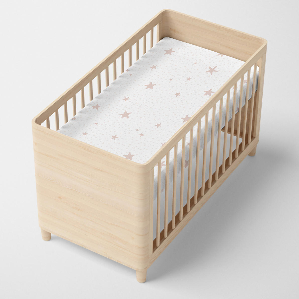 SPANNBETTTUCH little star 60x120x14 cm (kinderbett) rosa - Pink, Textil (70/140cm) - Happy Friday