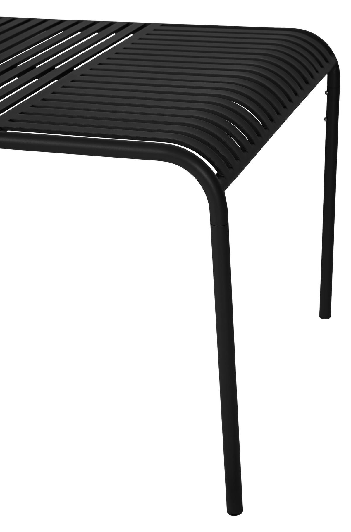GARTENTISCH Schwarz - Schwarz, Holzwerkstoff (90/150/75cm) - ebuy24