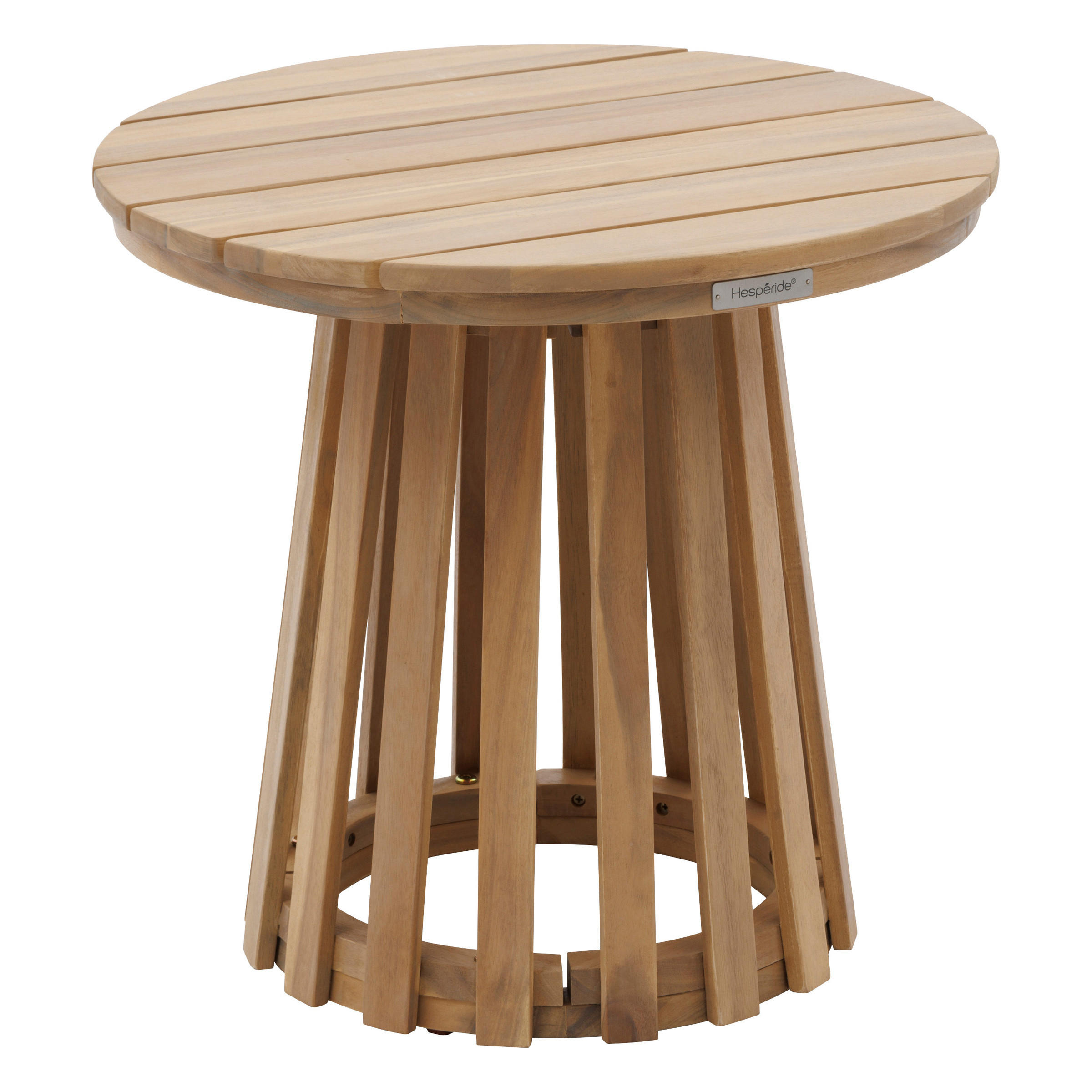GARTENTISCH Akazienholz Ø 50 cm Osuna - Braun, Holz (50/50/46.5cm)