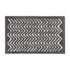 BADEMATTE 50/80 cm Chevron, Baumwolle - Grau, Textil (50/80cm) - Homescapes