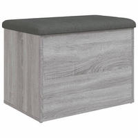 SITZBANK Jona mit Stauraum Grau Sonoma 62x42x45 cm - Grau, Holz (62/45/42cm) - DELUKE