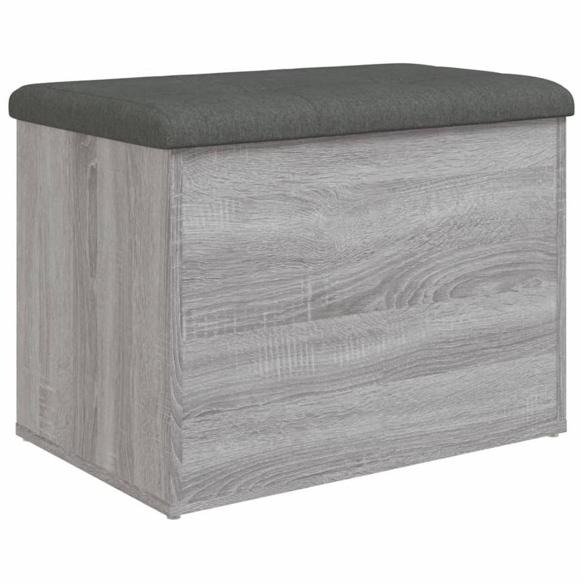 SITZBANK Jona mit Stauraum Grau Sonoma 62x42x45 cm - Grau, Holz (62/45/42cm) - DELUKE