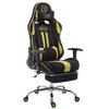 GAMINGSTUHL Limitless-2, Stoff mit Fußablage Schwarz/Grün - Grün, Textil/Metall (70/135/58cm) - TPFLiving
