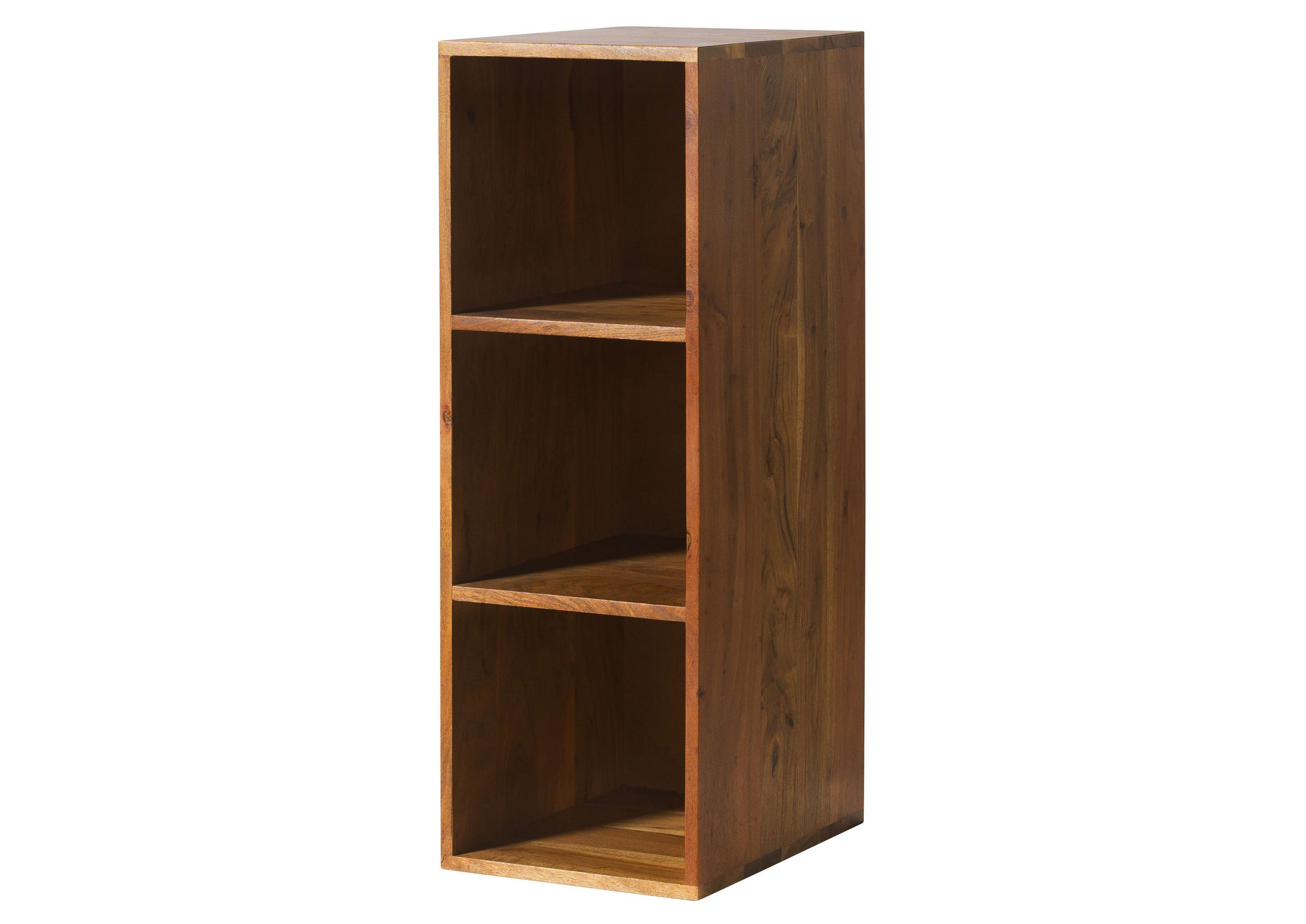 WÜRFELREGAL Akazie 30x40x86 natur lackiert MONTREAL #135 - Braun, Holz (30/86/40cm) - Massivmoebel24