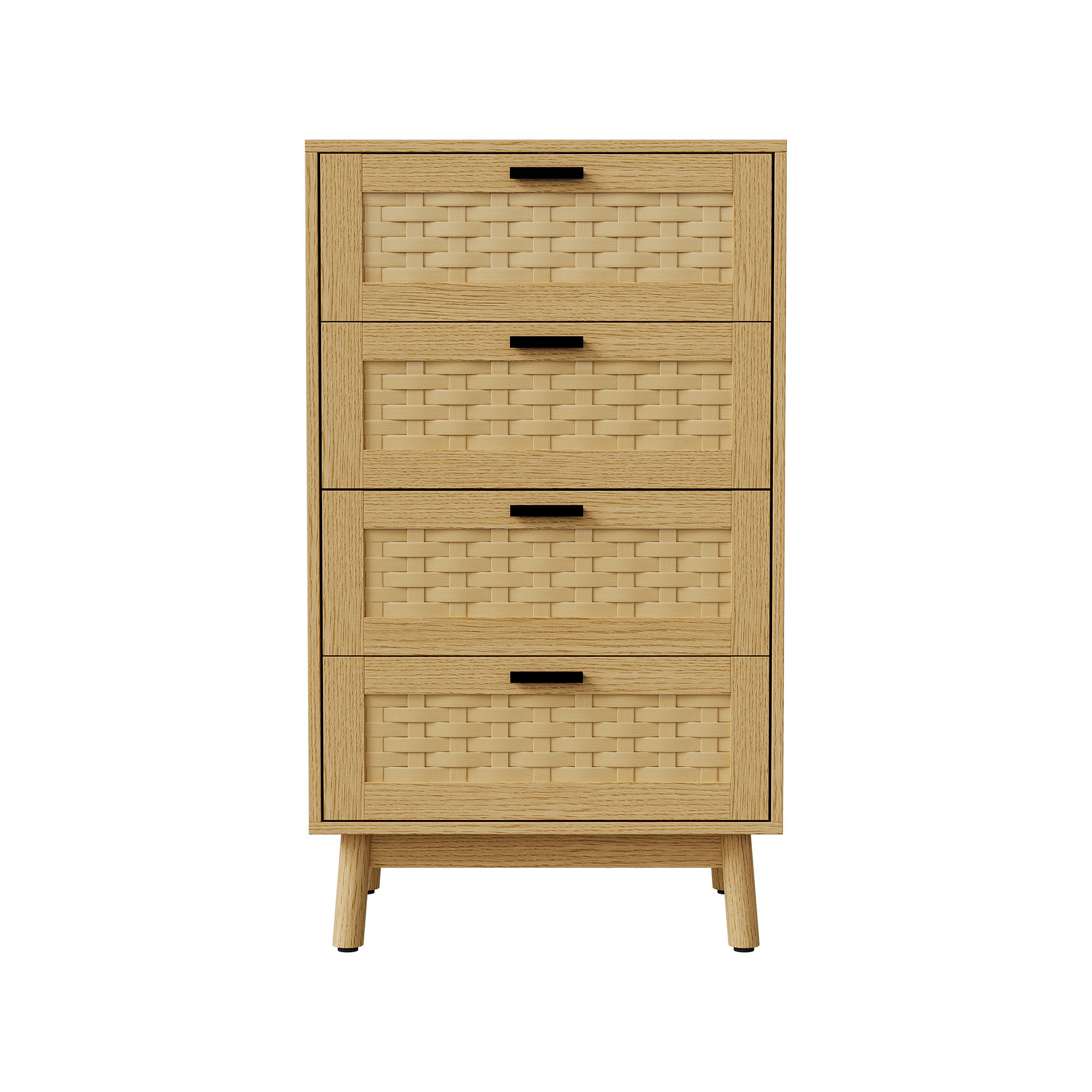 BYR&Aring;, naturligt ek-look, 4 l&aring;dor, bambu Naturf&auml;rgad 95/39.8/55 cm