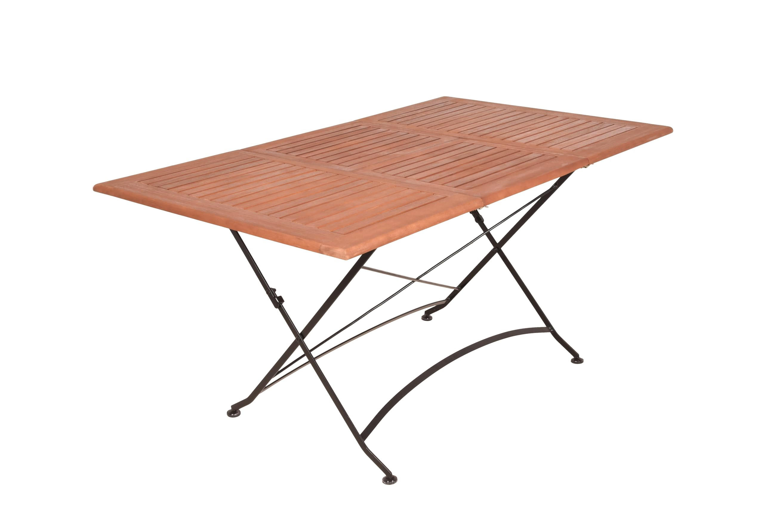 GARTENTISCH Odin Ausziehtisch - Braun, Holz (100/90/74cm) - DELUKE