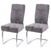 ESSZIMMERSTUHL Grau 2er-Set - Grau, Textil (46/105/60cm) - MCW