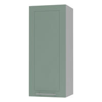 KÜCHENHÄNGESCHRANK Kvantum W4/40 Mint Matt / Grau Matt 40 / 32,5 / 96cm - Grau/Mintgrün, Holz/Holzwerkstoff (40/96/32.5cm) - Feldmann-Wohnen